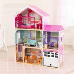 Casuta mare din lemn Avery DollHouse KidKraft de joaca cu papusi - cu sunete si lumini